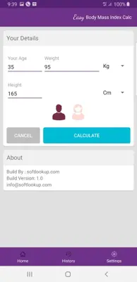 Body Mass Index Calc android App screenshot 0